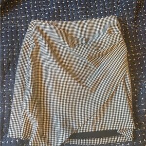 Nine West Houndstooth Wrap Skirt